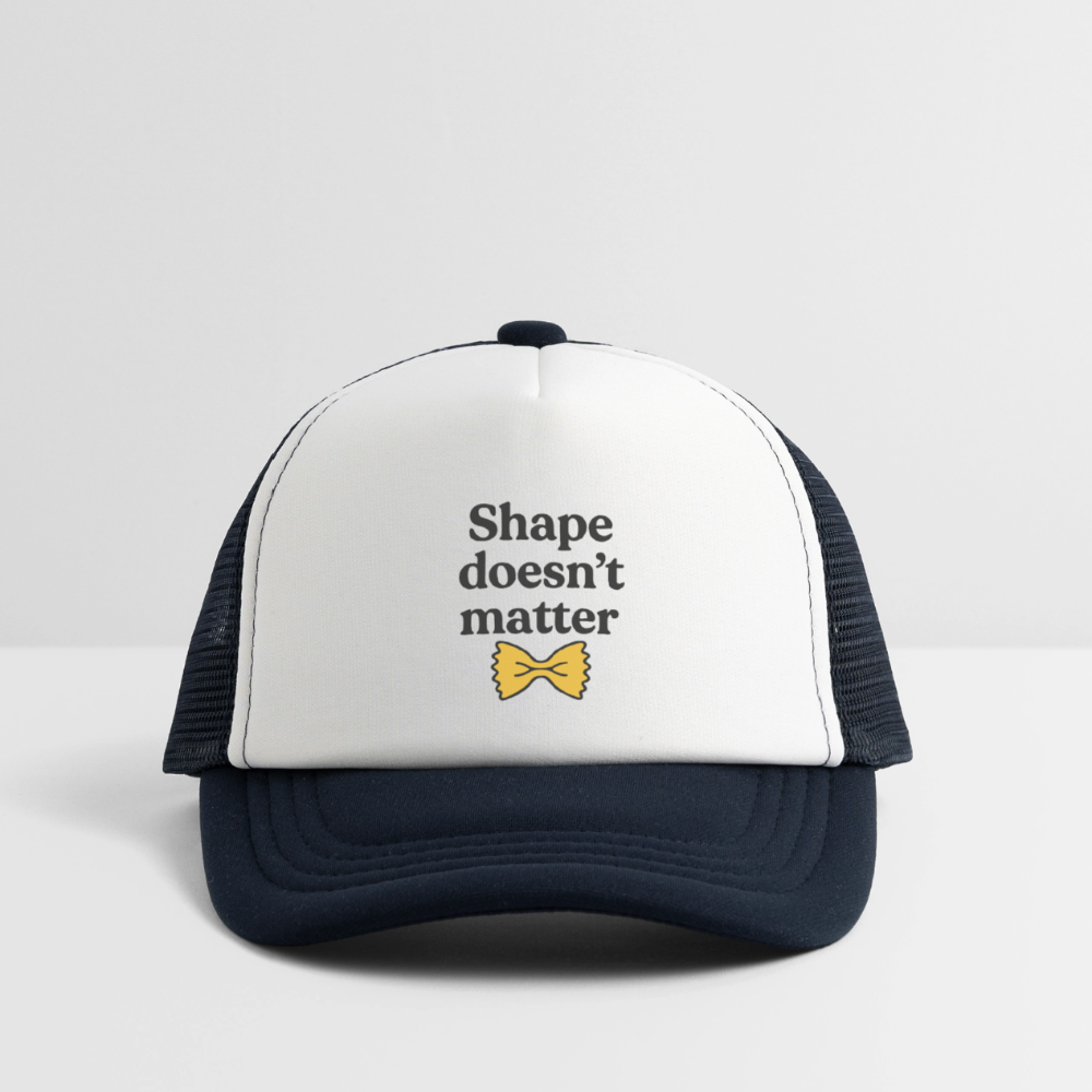 SHAPE DOESN'T MATTER - white/navy